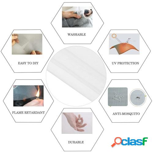 KKmoon DIY Window Screen with Self-Adhesive Tapes Household