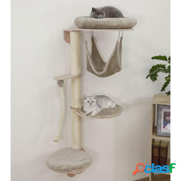 Kerbl Rascador para gatos de pared Dolomit Grappa gris taupe