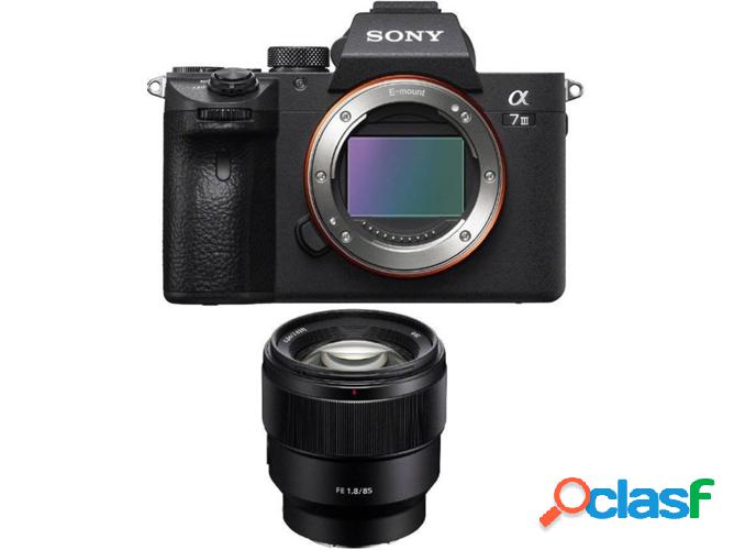 Kit Cámara Mirrorless SONY A7 III + SEL 85MM F1.8