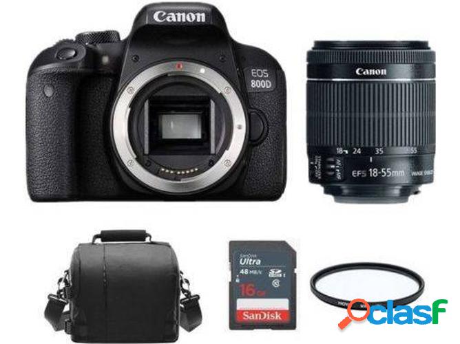 Kit Cámara Réflex CANON EOS 800D + EF-S 18-55mm f /