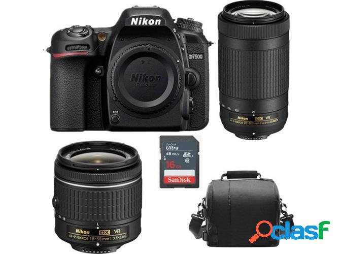 Kit Cámara Réflex NIKON D7500 AF-P 18-55MM F3.5-5.6G VR +
