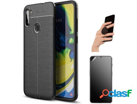 Kit Funda, Protector de Pantalla y Popsocket Samsung A11