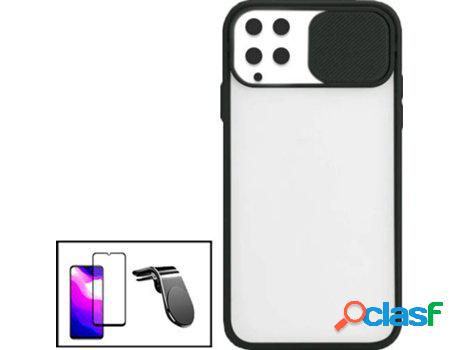 Kit Funda Slide Window Anti Choque Frosted, Protector 5D