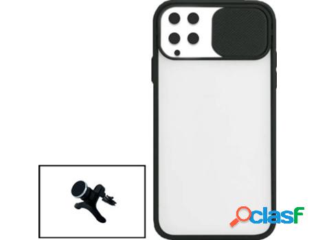 Kit Funda Slide Window Anti Choque Frosted y Soporte