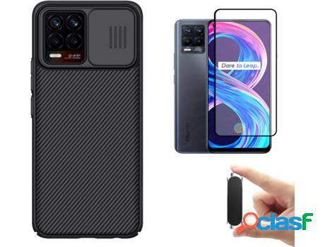 Kit Protector Realme 8 Pro 4G ANTIIMPACTO Funda Nillkin