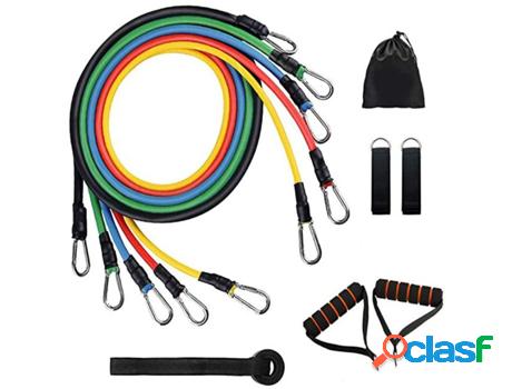 Kit de Resistencia GYMDESDECASA con 11 piezas