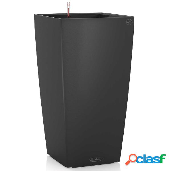 LECHUZA Macetero Cubico Color 40 ALL-IN-ONE gris pizarra