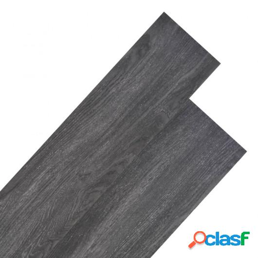 Lama para suelo de PVC 5,26 m² 2 mm negro y blanco