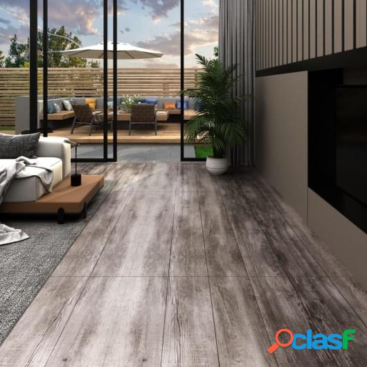 Lamas de suelo PVC autoadhesivas marrón madera mate 5,02m²