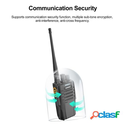 Lenovo N01 Walkie Talkie 16 canales transceptor FM