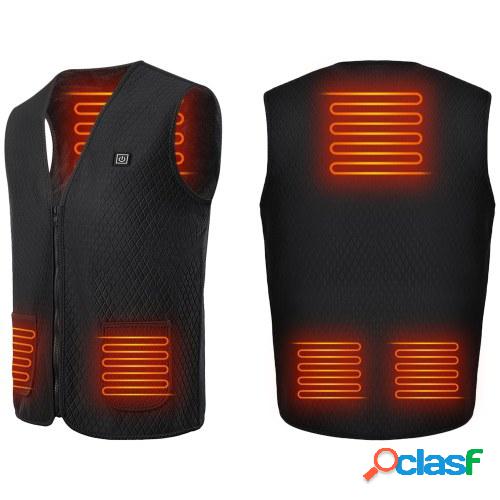 Lixada Chaleco calefactable USB Chaleco calefactor