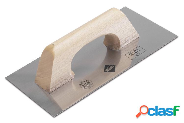 Llana Albañil Mango Cerrado Madera 300X150Mm Acero Inox