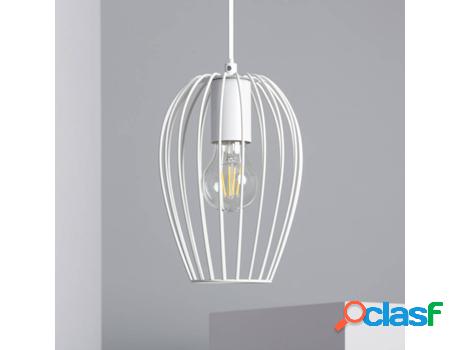 Lámpara de Suspensión LEDKIA Telmi (Blanco - E27 - 40 W)