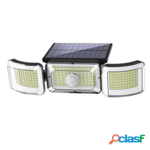 Luces solares al aire libre 218 LED Lámpara de sensor solar