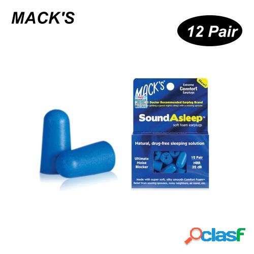MACK'S 12 pares de tapones para los oídos de espuma