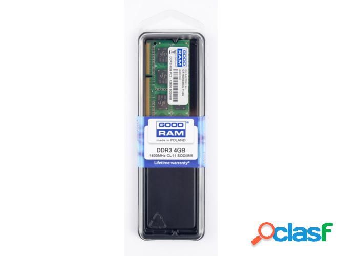 Memoria RAM DDR3 GOODRAM GR1600D364L11S4G (1 x 4 GB - 1600