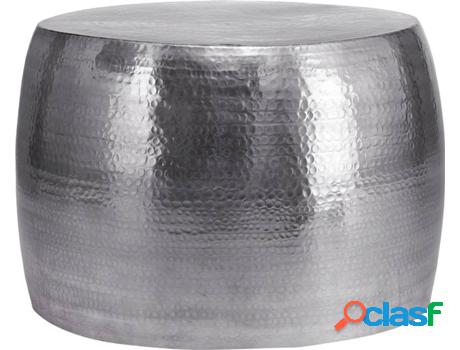 Mesa de Centro WOMO-DESIGN Rojo Aluminio Plateado (53 x 41