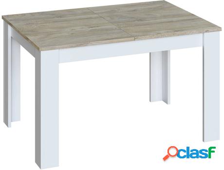 Mesa de Comedor HABITDESIGN Kendra Blanco (Blanco Artik –
