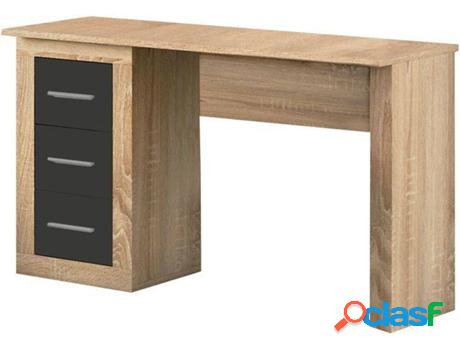 Mesa de Escritorio HOMESOUTH Lara (Cambria Claro - Grafito -