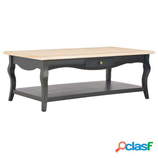 Mesa de centro de MDF negra 110x60x40 cm