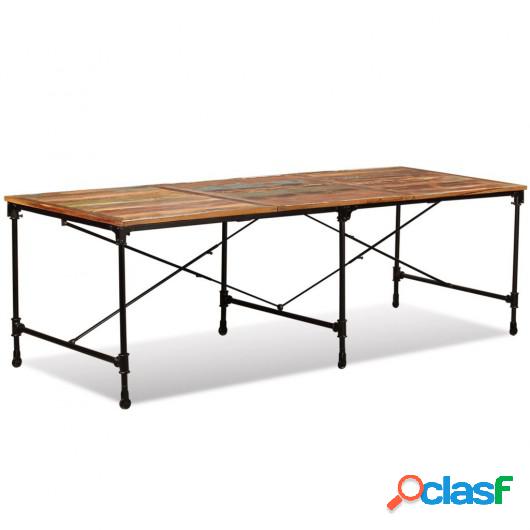 Mesa de comedor de madera maciza reciclada 240 cm