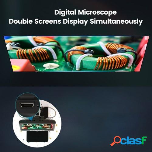 Microscopio digital de 24M con pantalla ajustable de 7