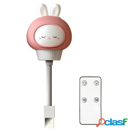 Mini USB flexible LED Luz nocturna con control remoto Lindo