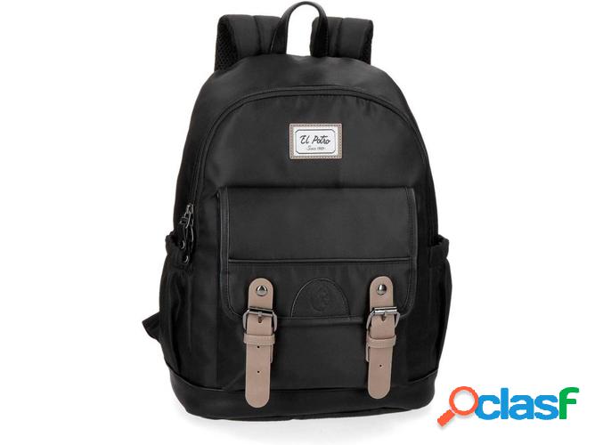 Mochila EL POTRO Pipe Negro (30x40x15cm)