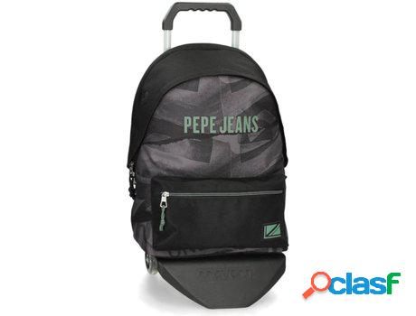 Mochila con Trolley PEPE JEANS Davis (Negro - 31x44x15 cm)