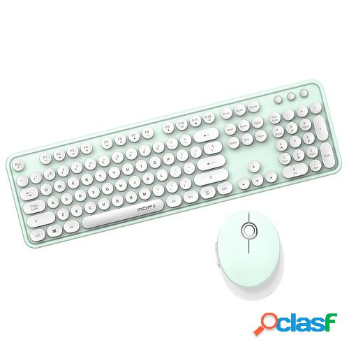 Mofii Sweet Keyboard Mouse Combo Pure Color 2.4G Teclado