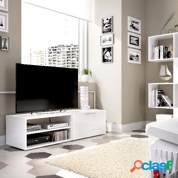 Mueble Bajo TV Dekit Soho Blanco Brillo 33x131x40cm