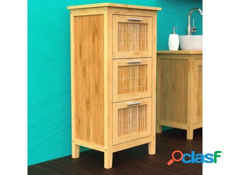 Mueble de Cuarto de Baño VIDAXL (Marrón- Bambú- 42 x 30 x