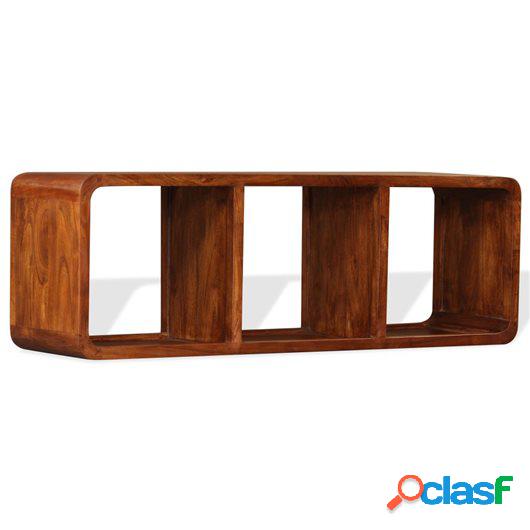 Mueble para TV de madera maciza acabado Sheesham 120x30x40cm