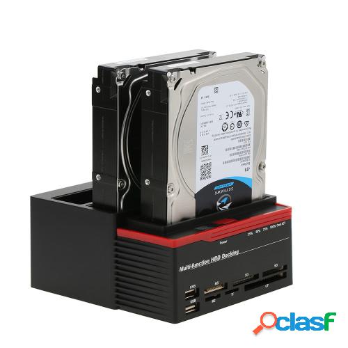 Multifuncionales 2.5 "/ 3.5" USB 3.0 a 2 puertos SATA 1