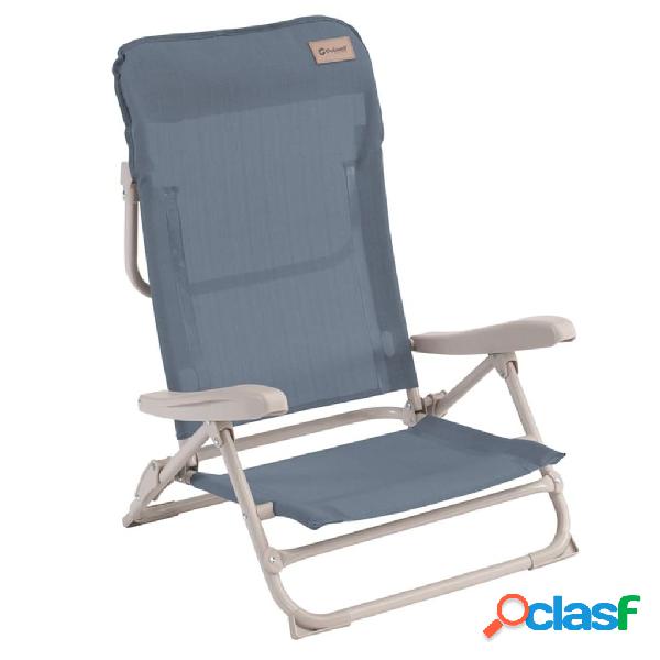 Outwell Silla de playa plegable Seaford azul océano