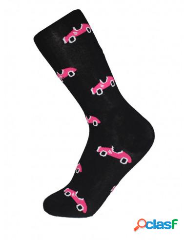 Pack 3 Unidades Calcetín Unisex Diseño Cochecitos Negro