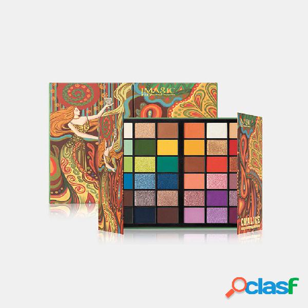 Paleta de sombras de ojos de 36 colores mate nacarado