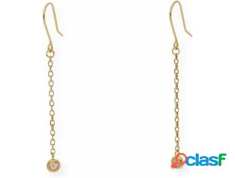 Pendientes JD, JEAN DUPUY con Diamante en Chatón (Oro -