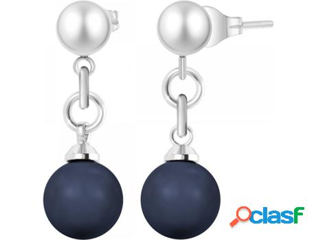 Pendientes SC_CRYSTAL (bañado a rodio - Azul - 6 mm)