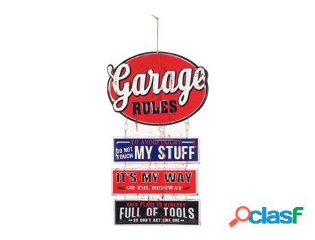 Placa Pared Garage Adorno Pared Placas Metal Colección