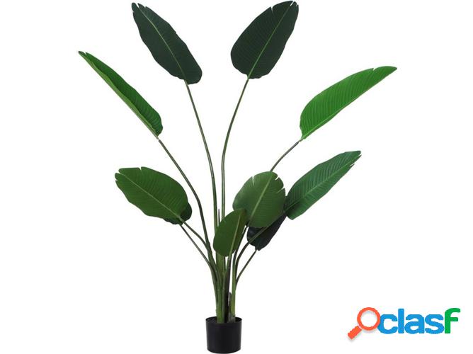 Planta artificial OUTSUNNY hojas de palmera (18x180cm)