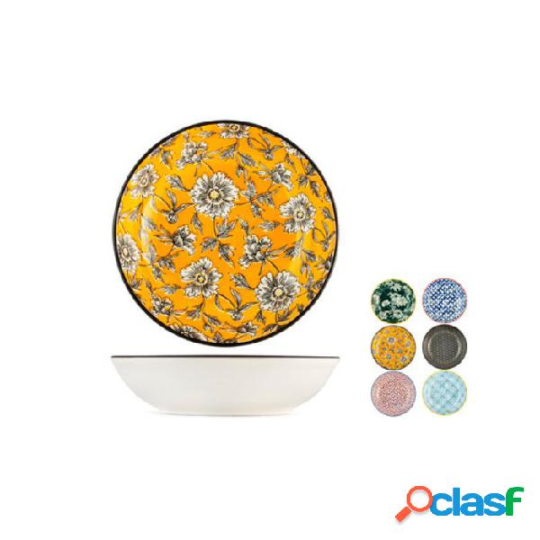 Plato de porcelana Coupe Colourfull Hondo 14cm Colores