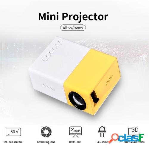 Proyector LED YG300 Oficina en casa Mini portátil 1080P