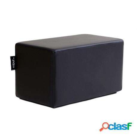 Puff Rectangular Cube 75x40 - Polipiel Negro