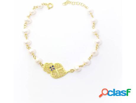 Pulsera EJOIAS Corazón de Viana Pérolas (Plata 925)