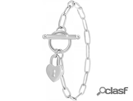 Pulsera SC_CRYSTAL Corazón (Acero - 18cm)