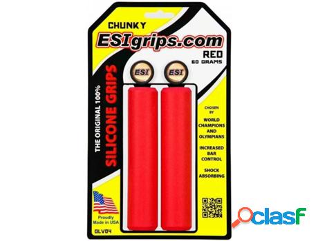 Puños para Bicicleta ESIGRIPS Chunky Red