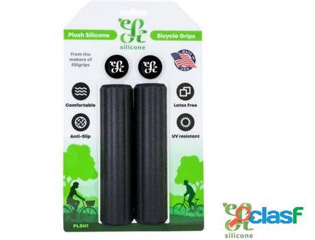 Puños para Bicicleta ESIGRIPS Esi Silcone Plush Grips Black