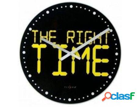 Reloj HOGAR Y MÁS Pared Right Time Verde Y(40 cm)