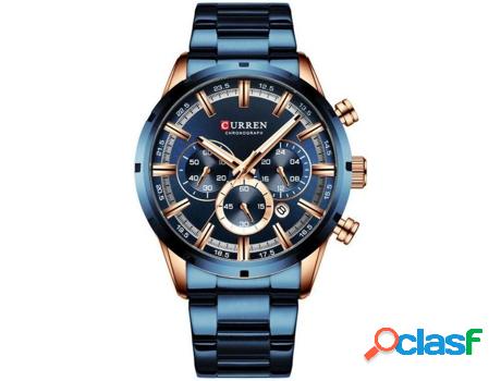 Reloj OEM Curren Acero Inoxidable Hombre (Azul)